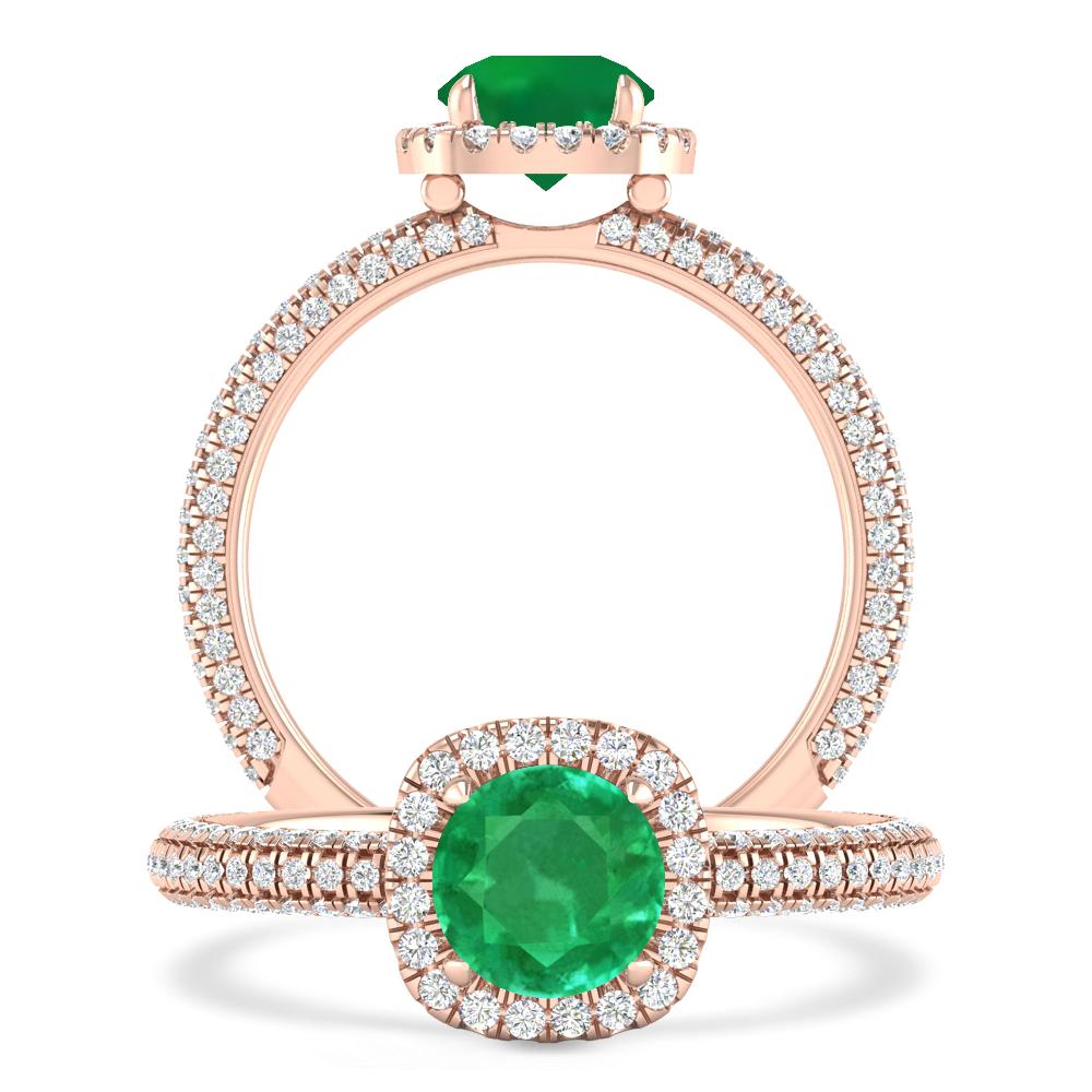 Rose Gold - Emerald