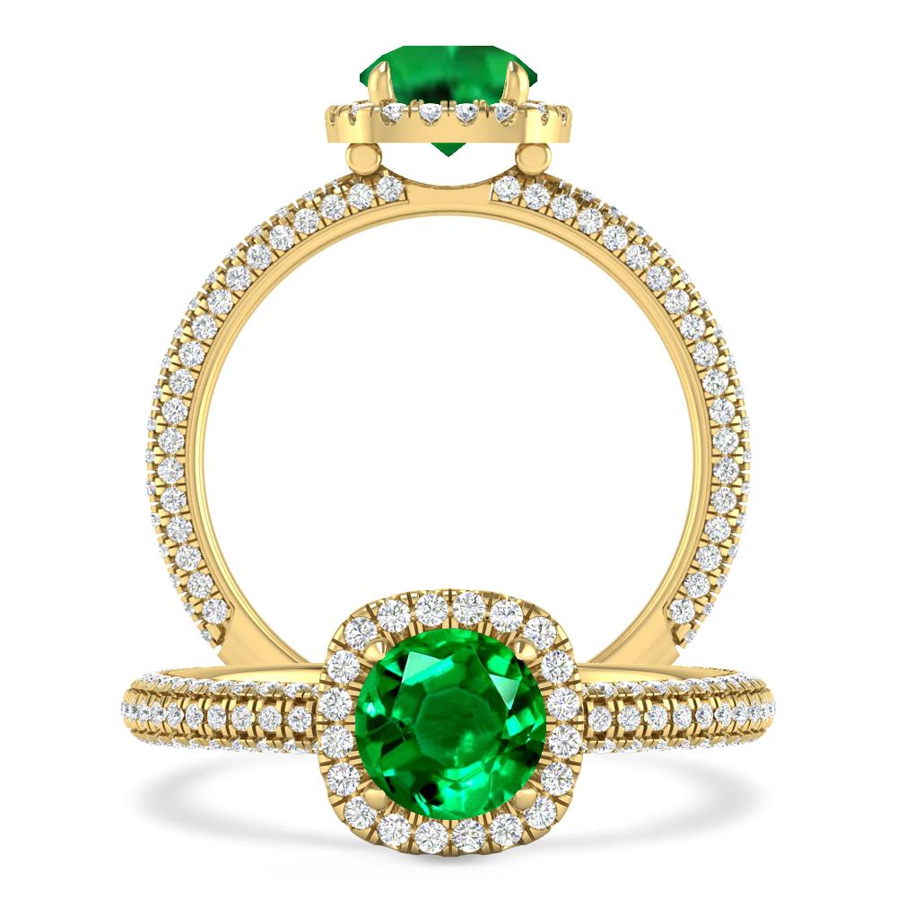 Yellow Gold - Emerald