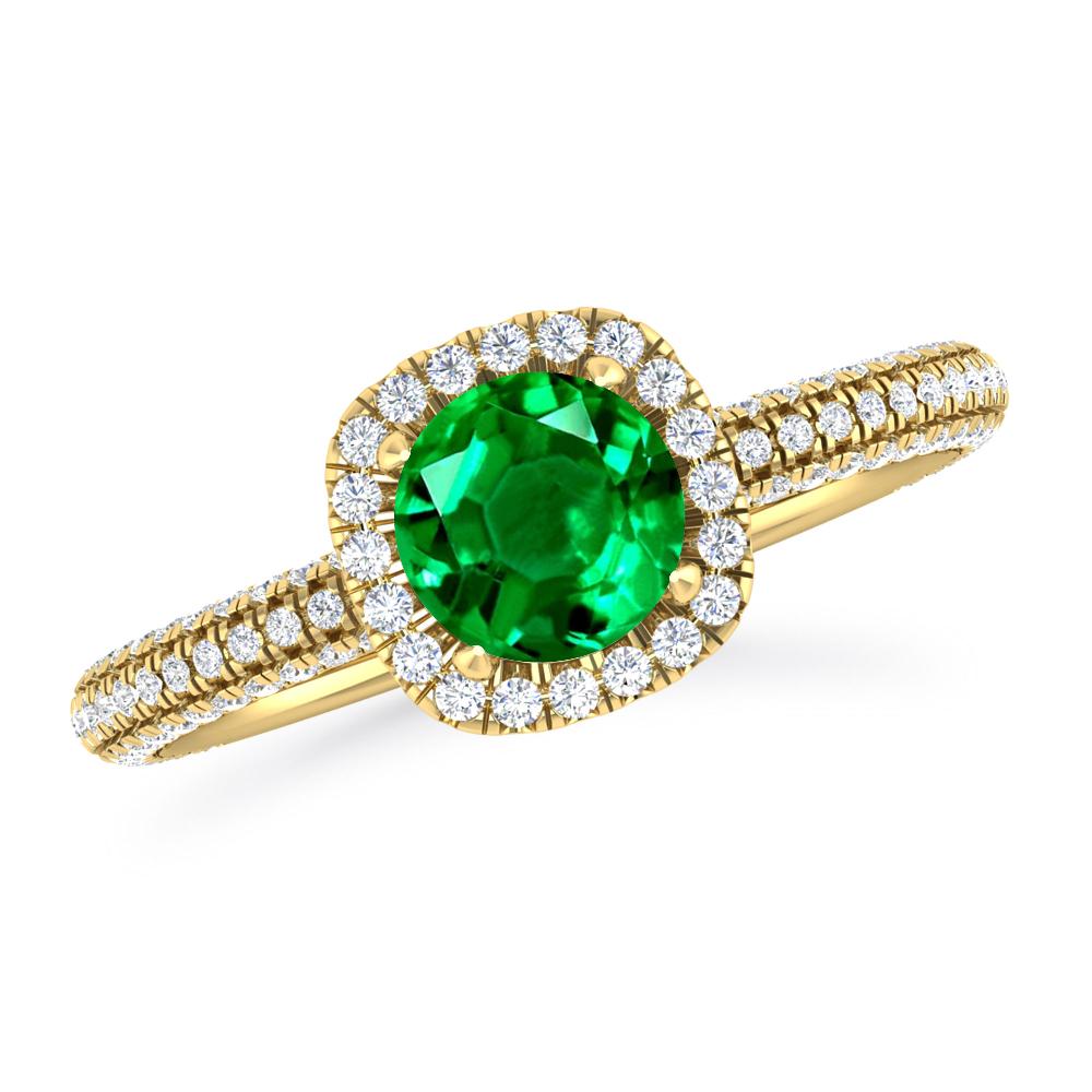 Yellow Gold - Emerald