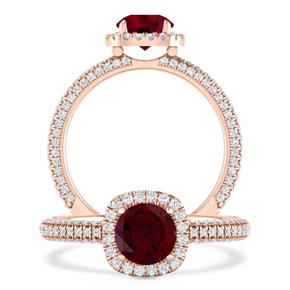 Rose Gold - Garnet