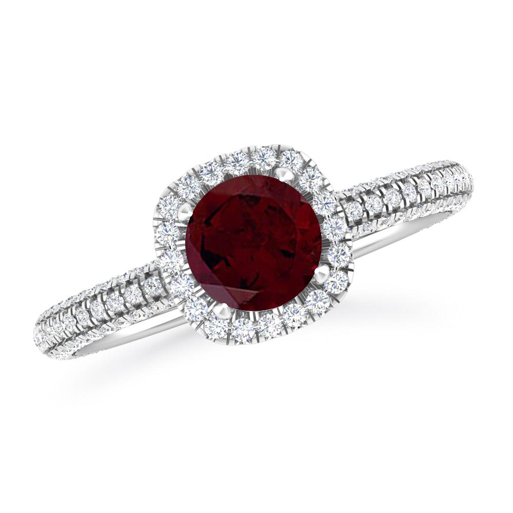 White Gold - Garnet