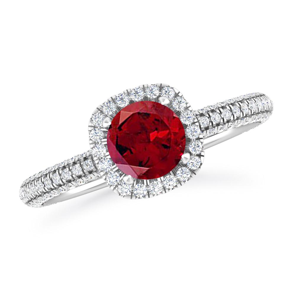 White Gold - Garnet