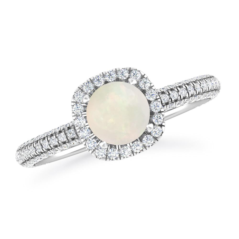 White Gold - Opal