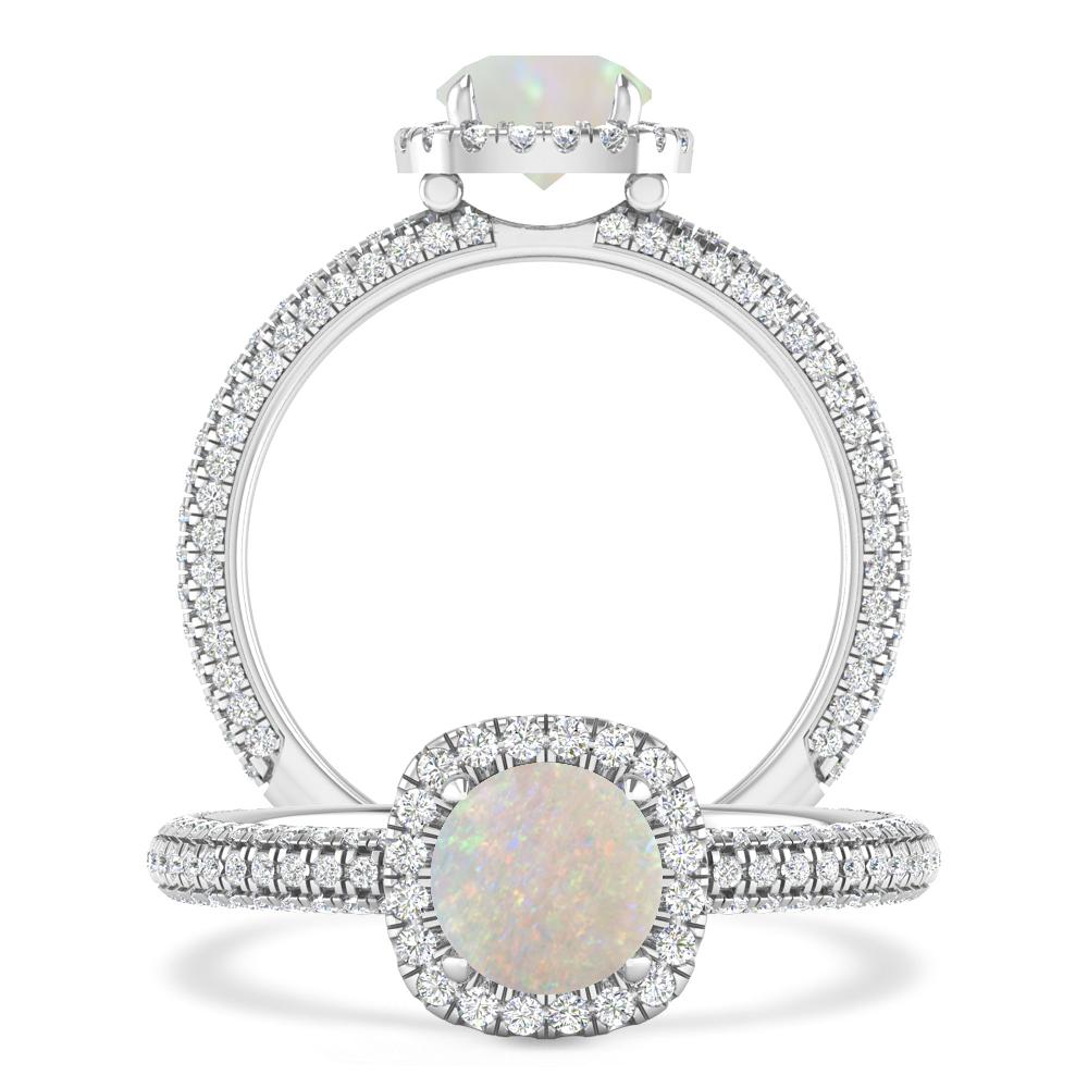 White Gold - Opal