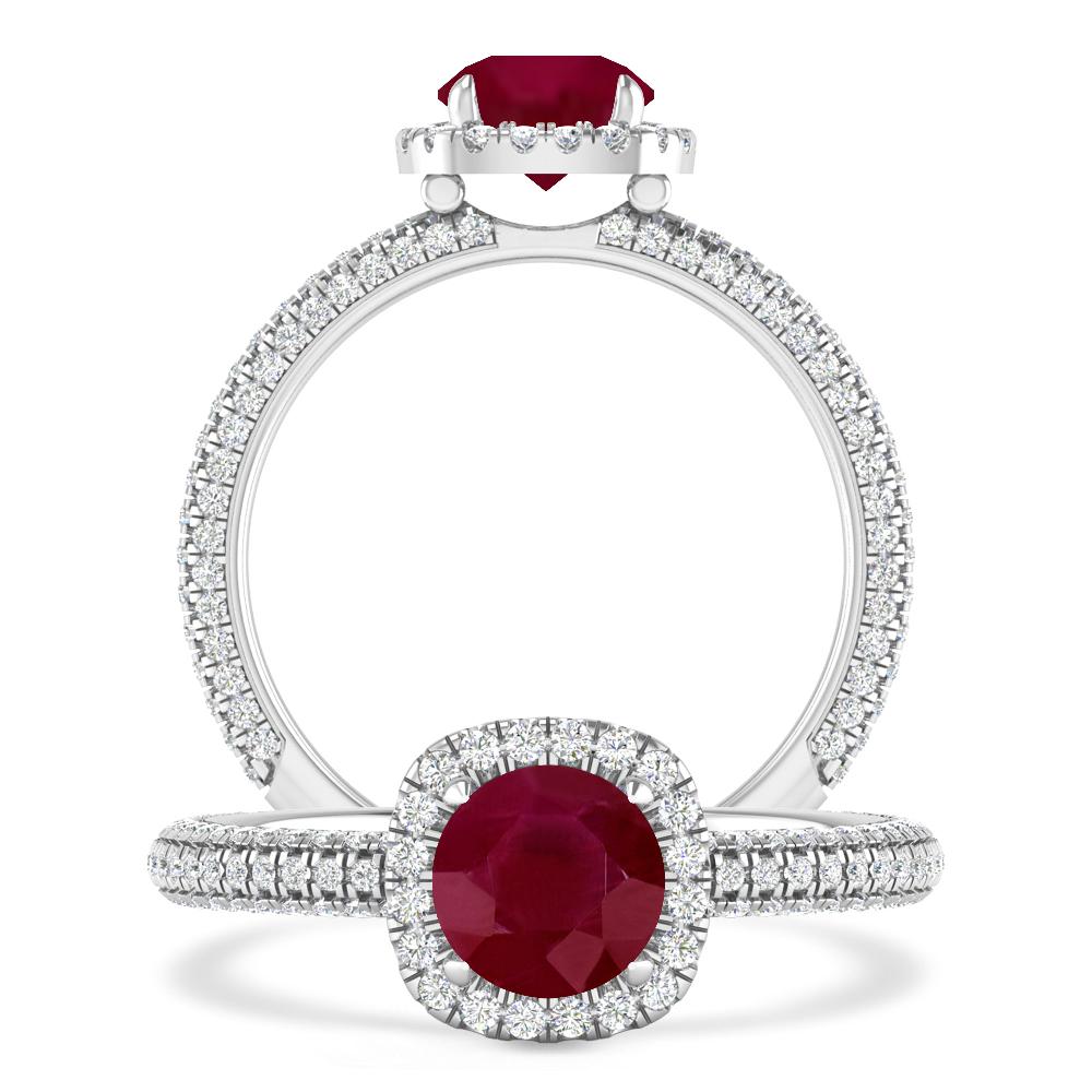 White Gold - Ruby