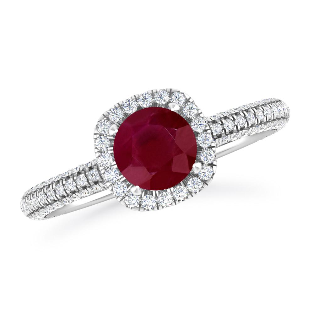 White Gold - Ruby