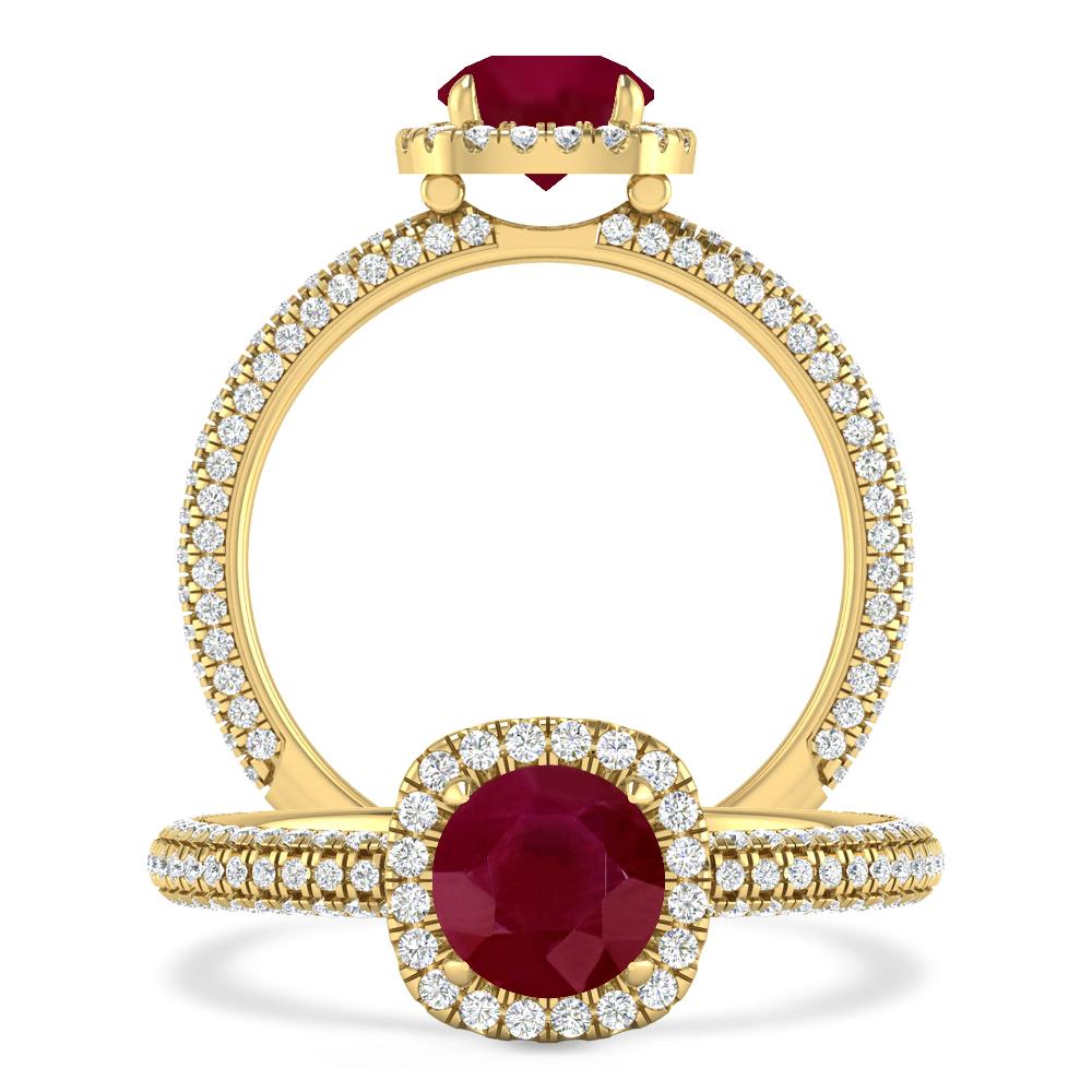 Yellow Gold - Ruby