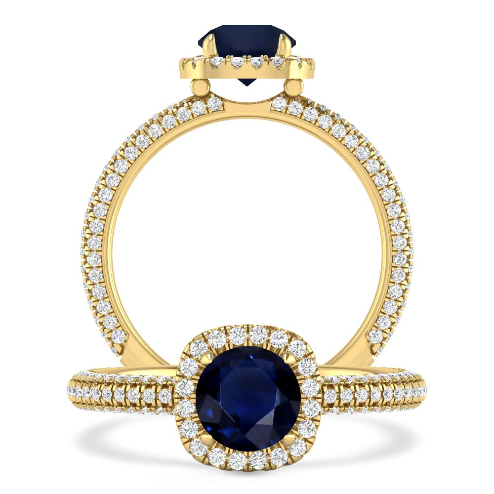 Yellow Gold - Sapphire