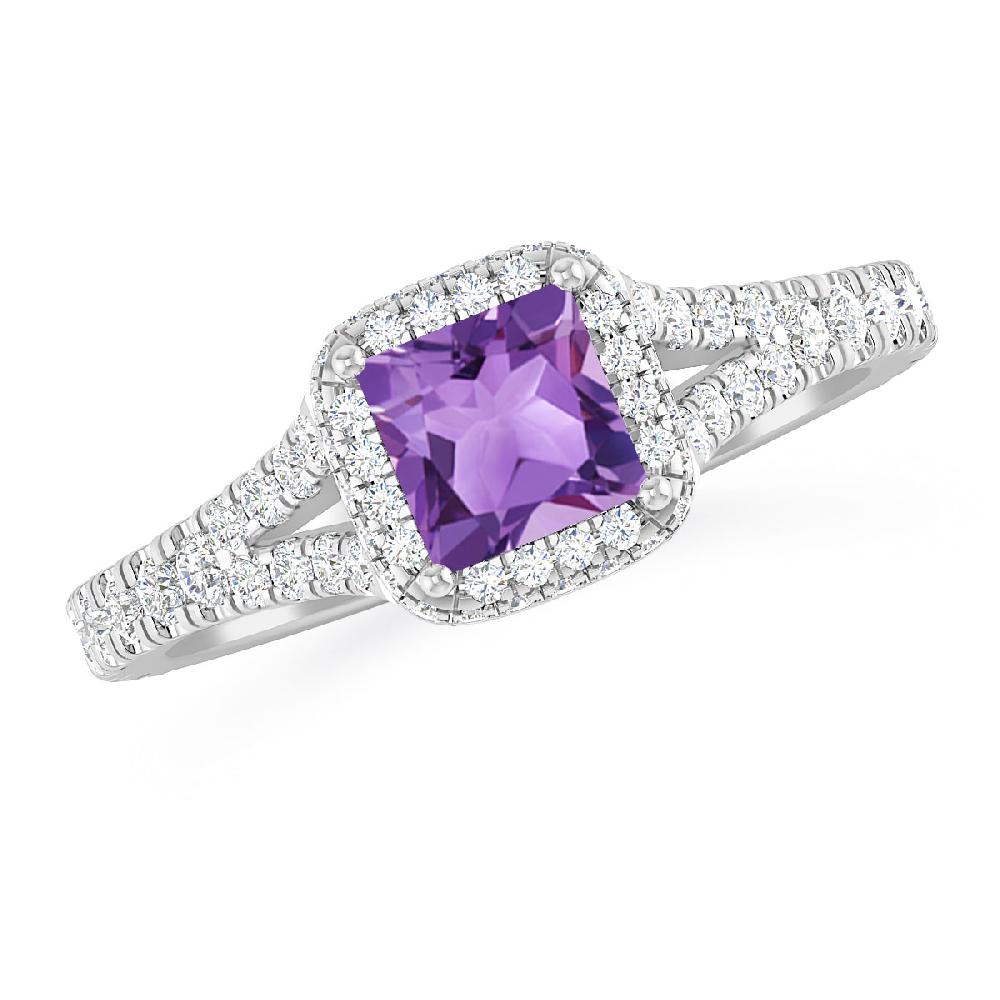 White Gold - Amethyst