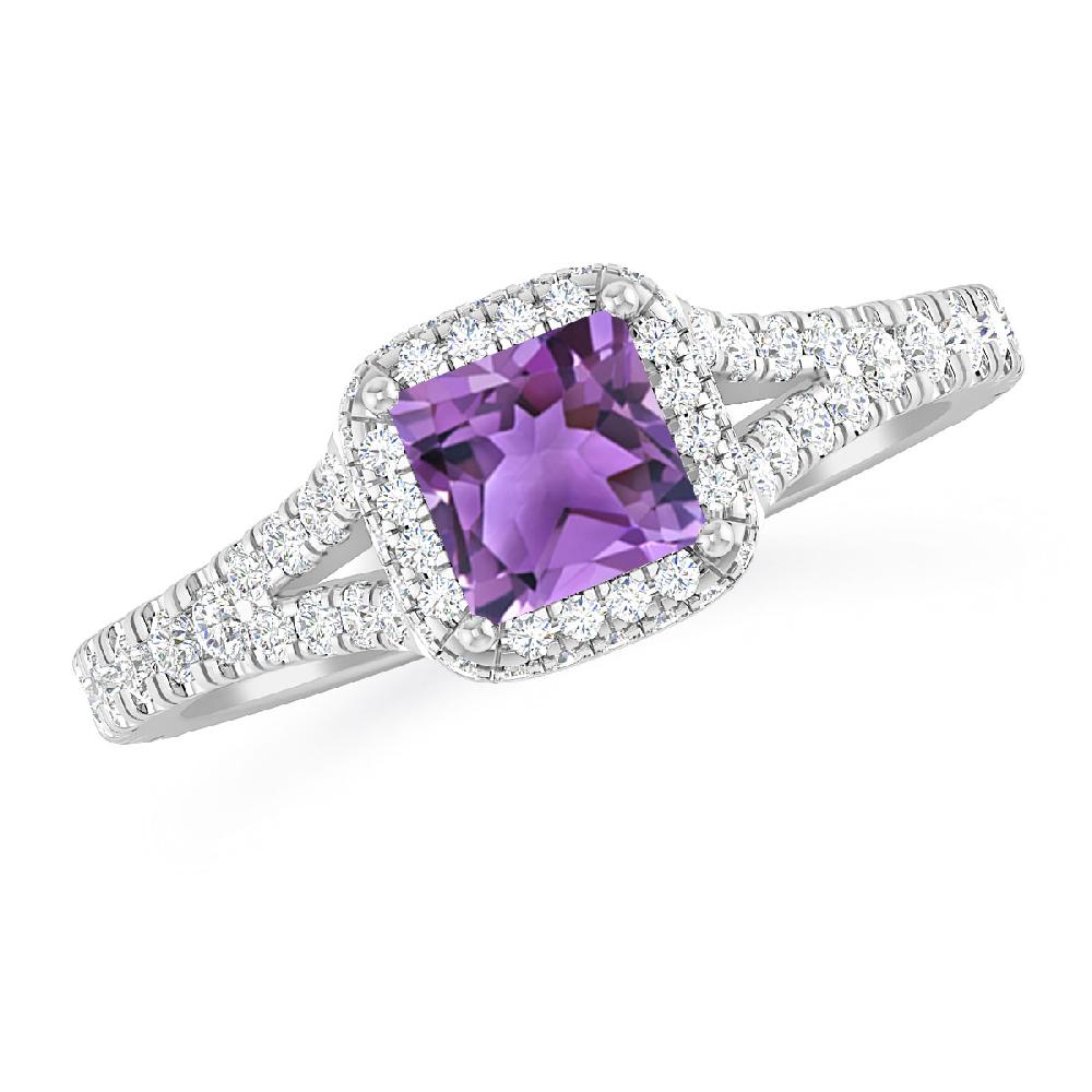 White Gold - Amethyst