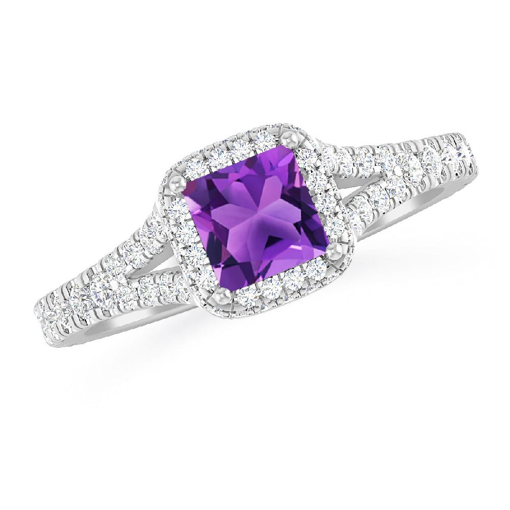 White Gold - Amethyst