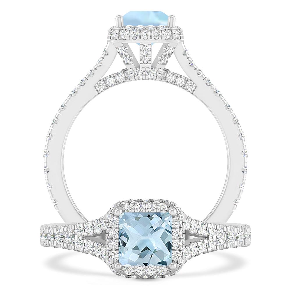 White Gold - Aquamarine