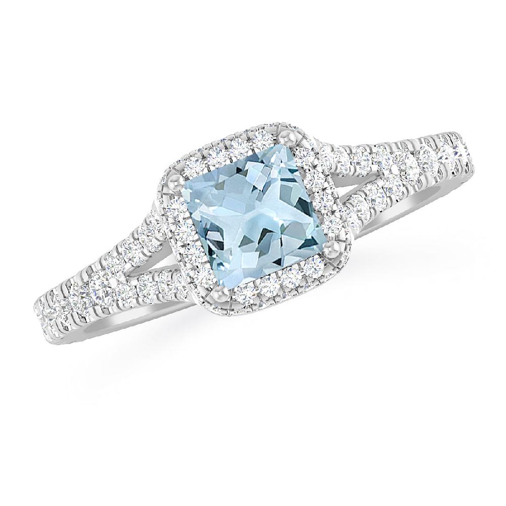 White Gold - Aquamarine