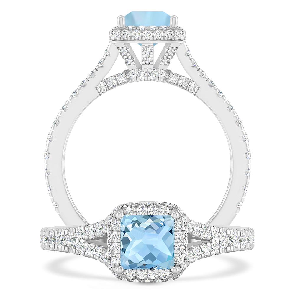White Gold - Aquamarine