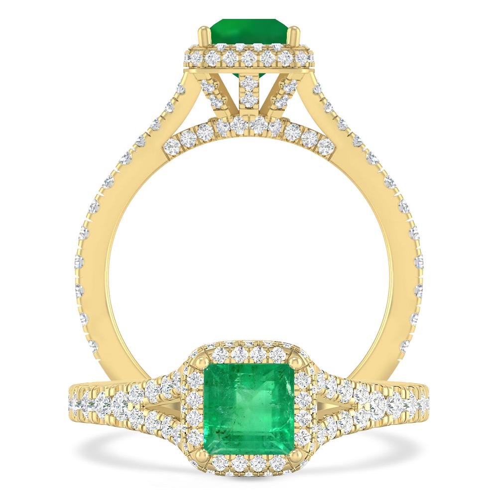 Yellow Gold - Emerald