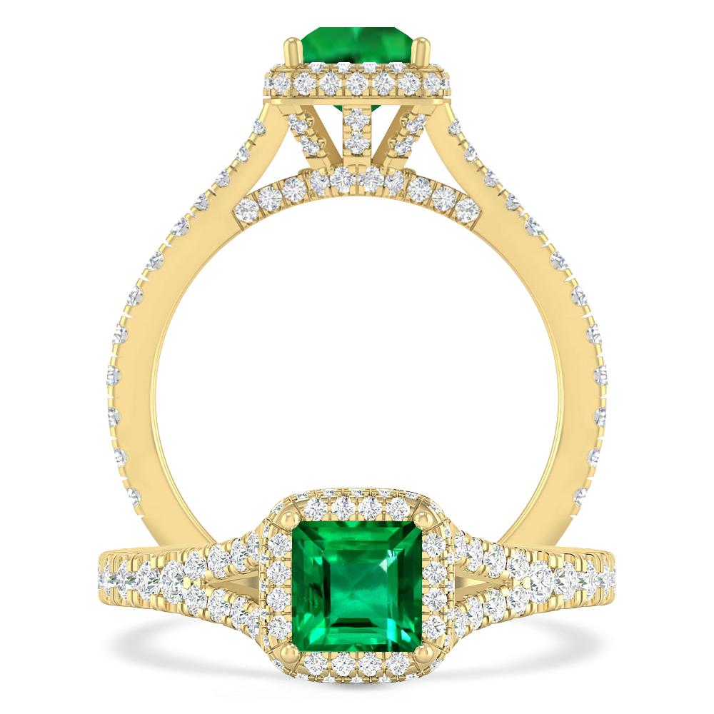 Yellow Gold - Emerald