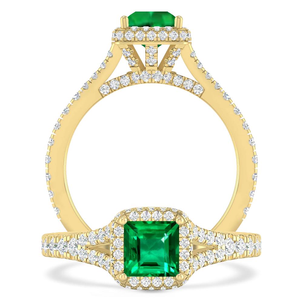 Yellow Gold - Emerald