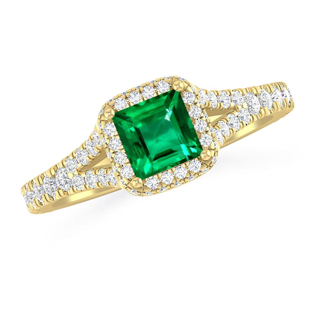 Yellow Gold - Emerald