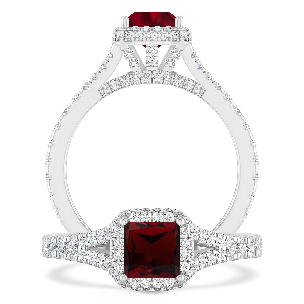 White Gold - Garnet