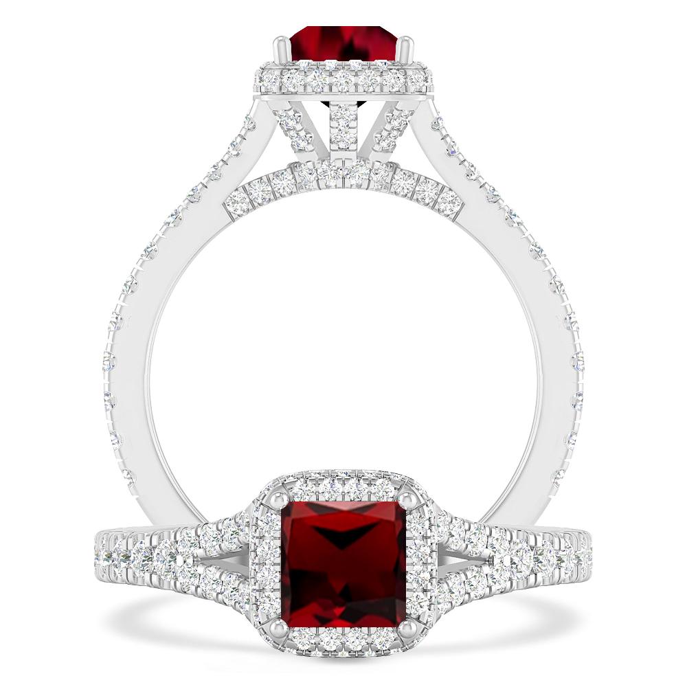 White Gold - Garnet