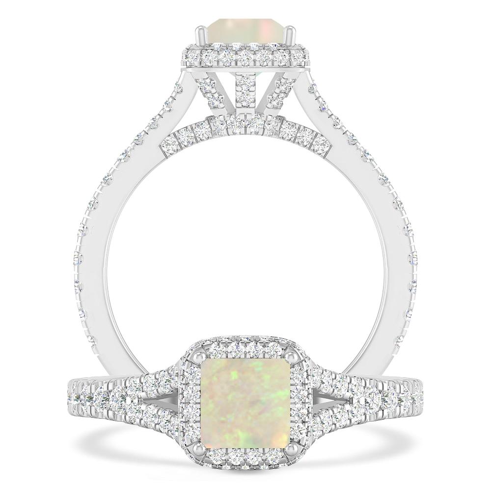 White Gold - Opal