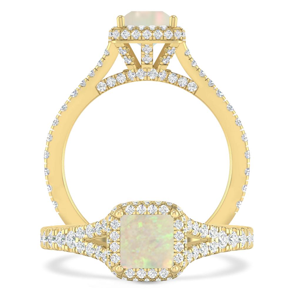 Yellow Gold - Opal