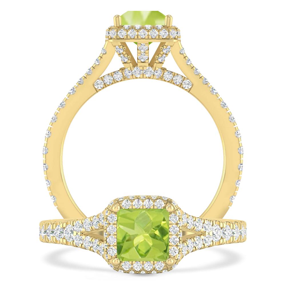 Yellow Gold - Peridot