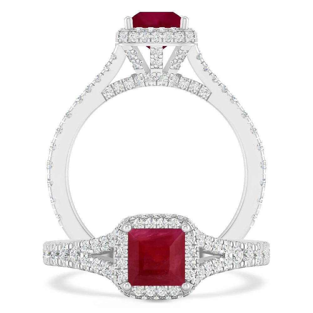 White Gold - Ruby