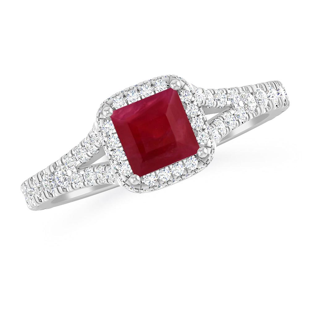 White Gold - Ruby