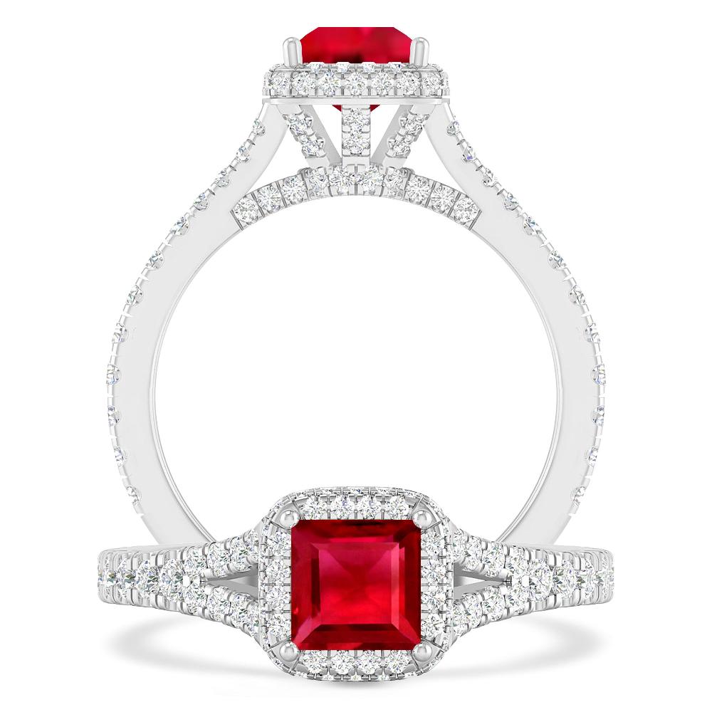 White Gold - Ruby