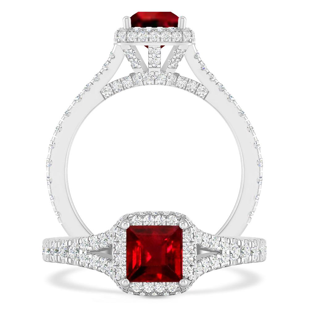 White Gold - Ruby