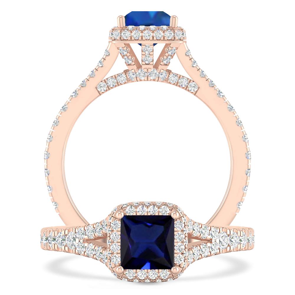 Rose Gold - Sapphire