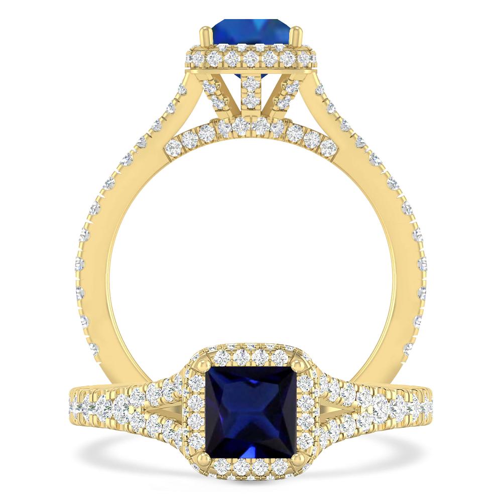 Yellow Gold - Sapphire