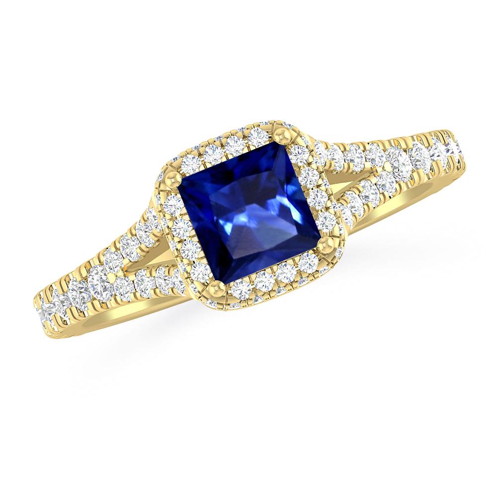 Yellow Gold - Sapphire