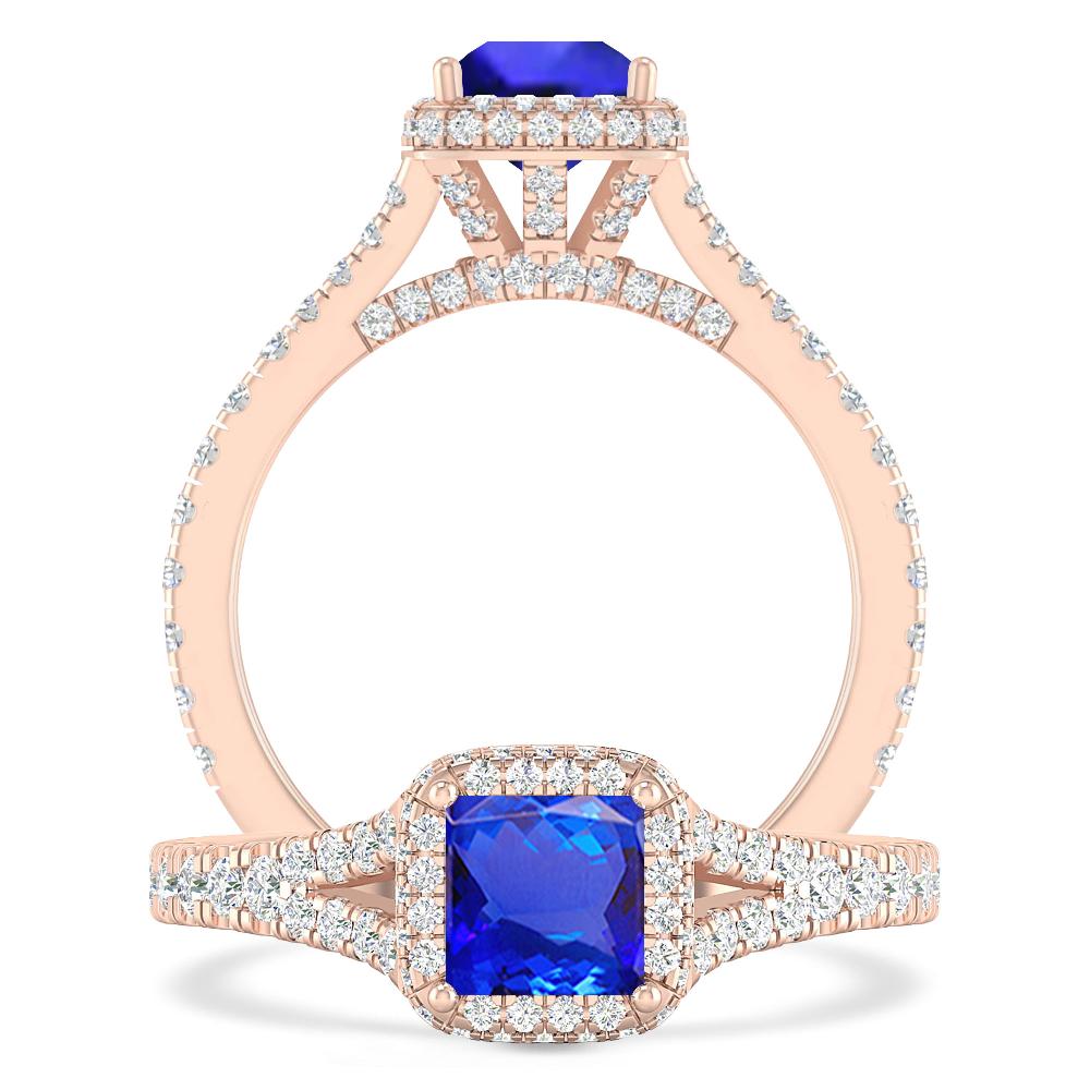 Rose Gold - Tanzanite