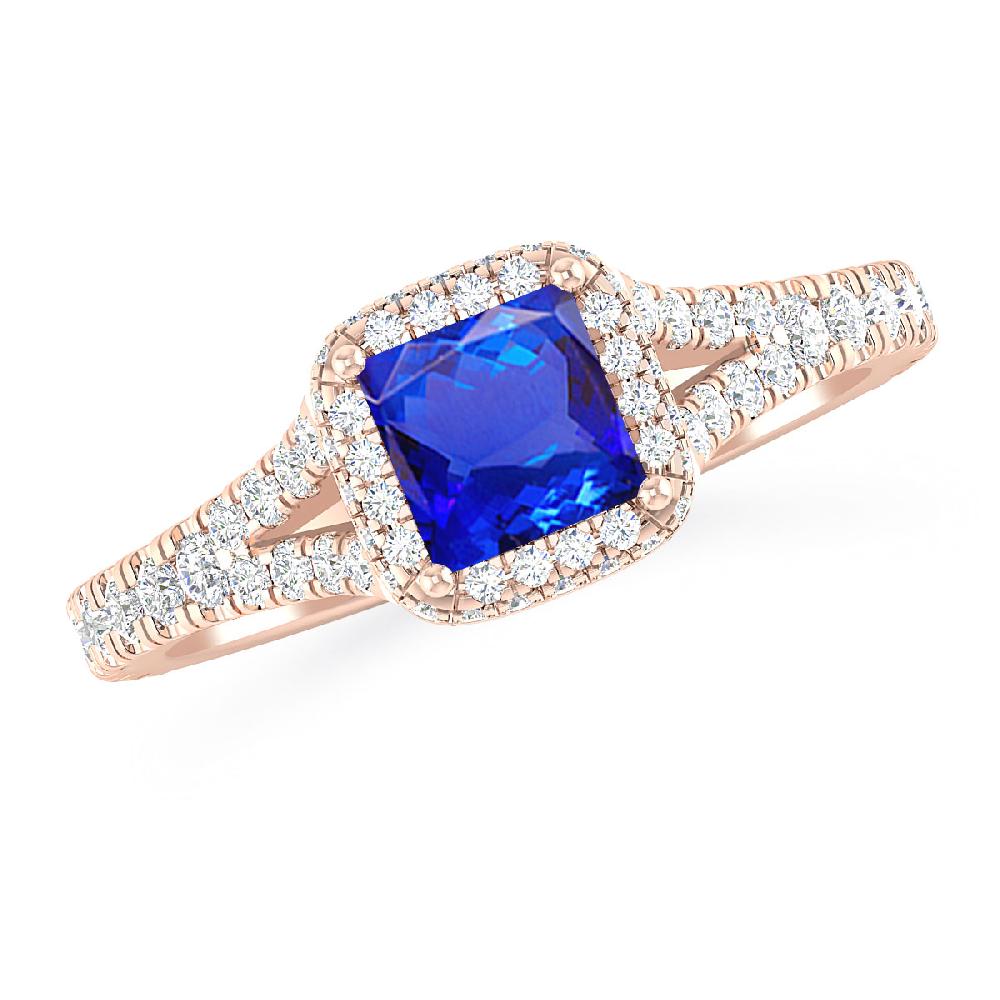 Rose Gold - Tanzanite
