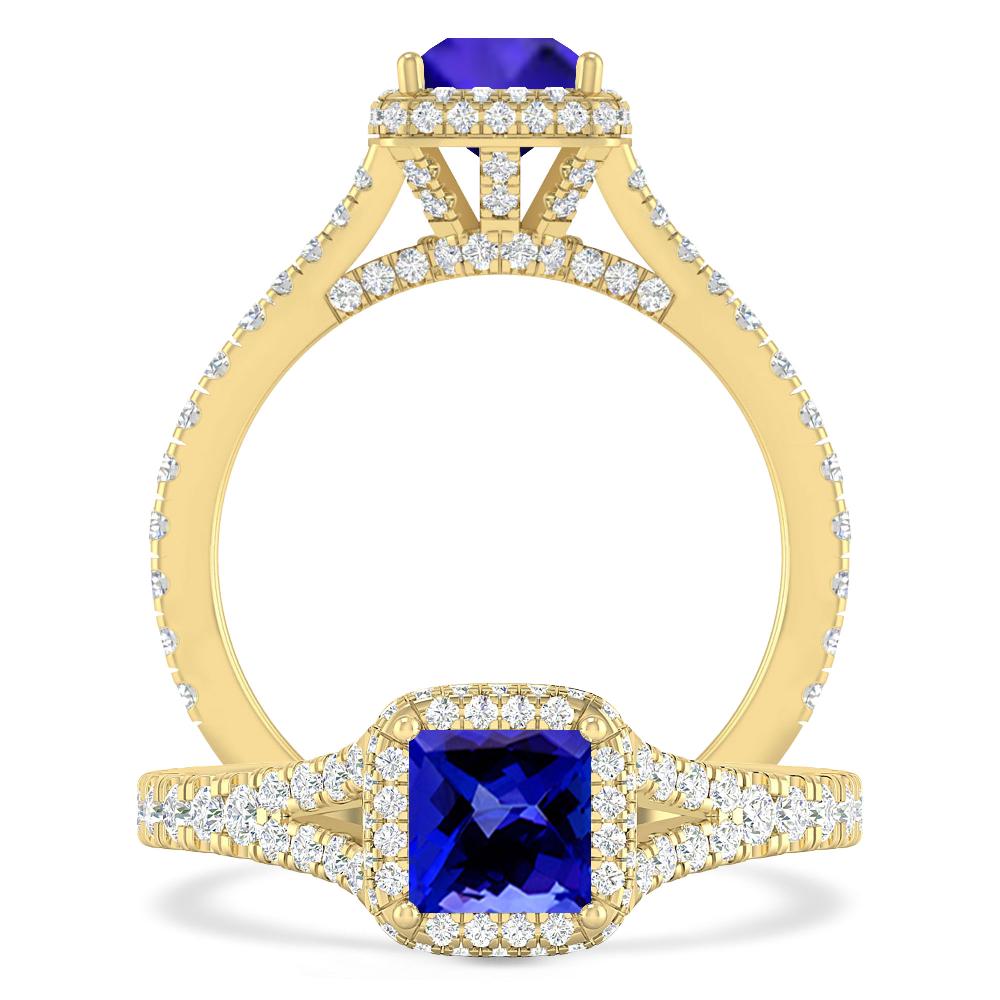 Yellow Gold - Tanzanite