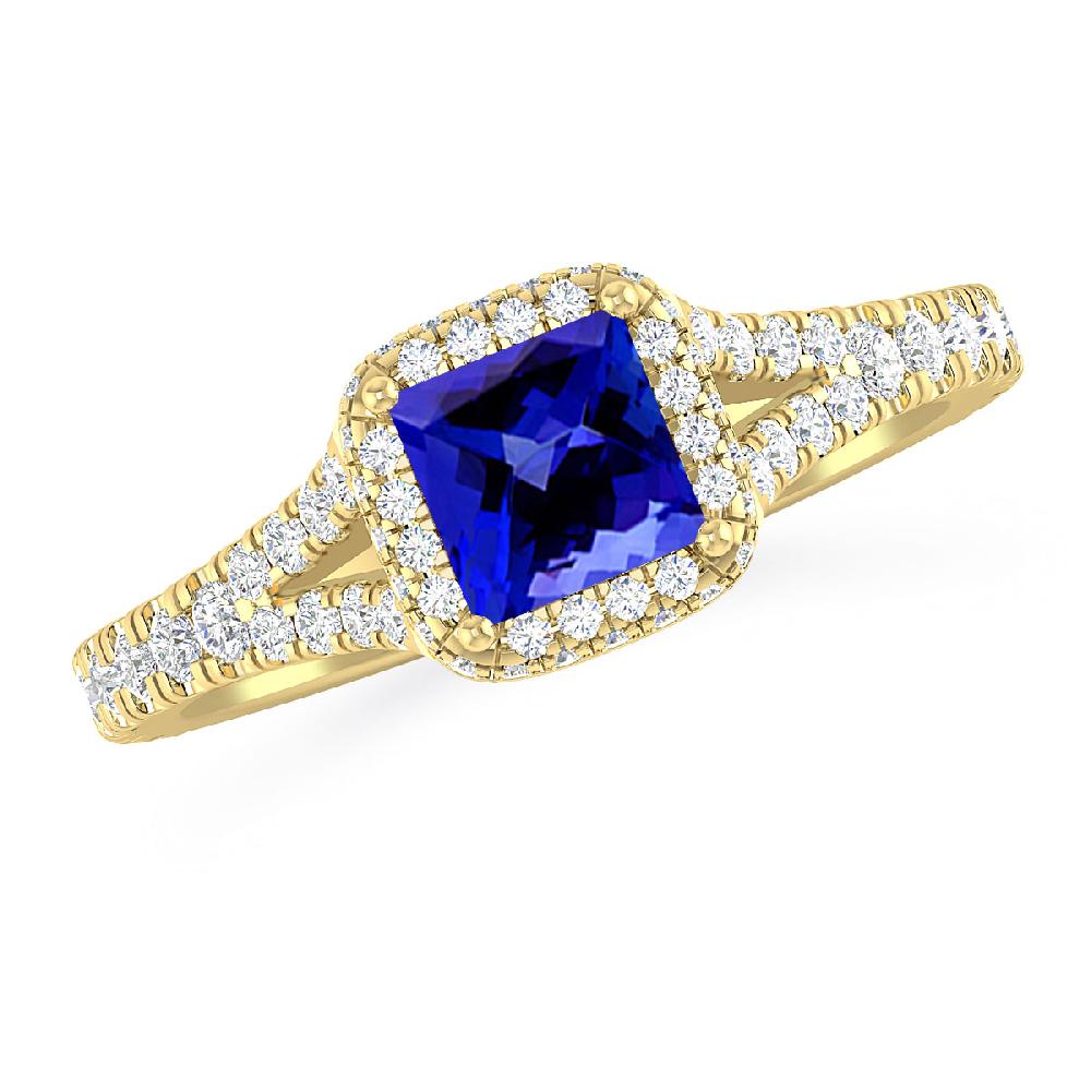 Yellow Gold - Tanzanite