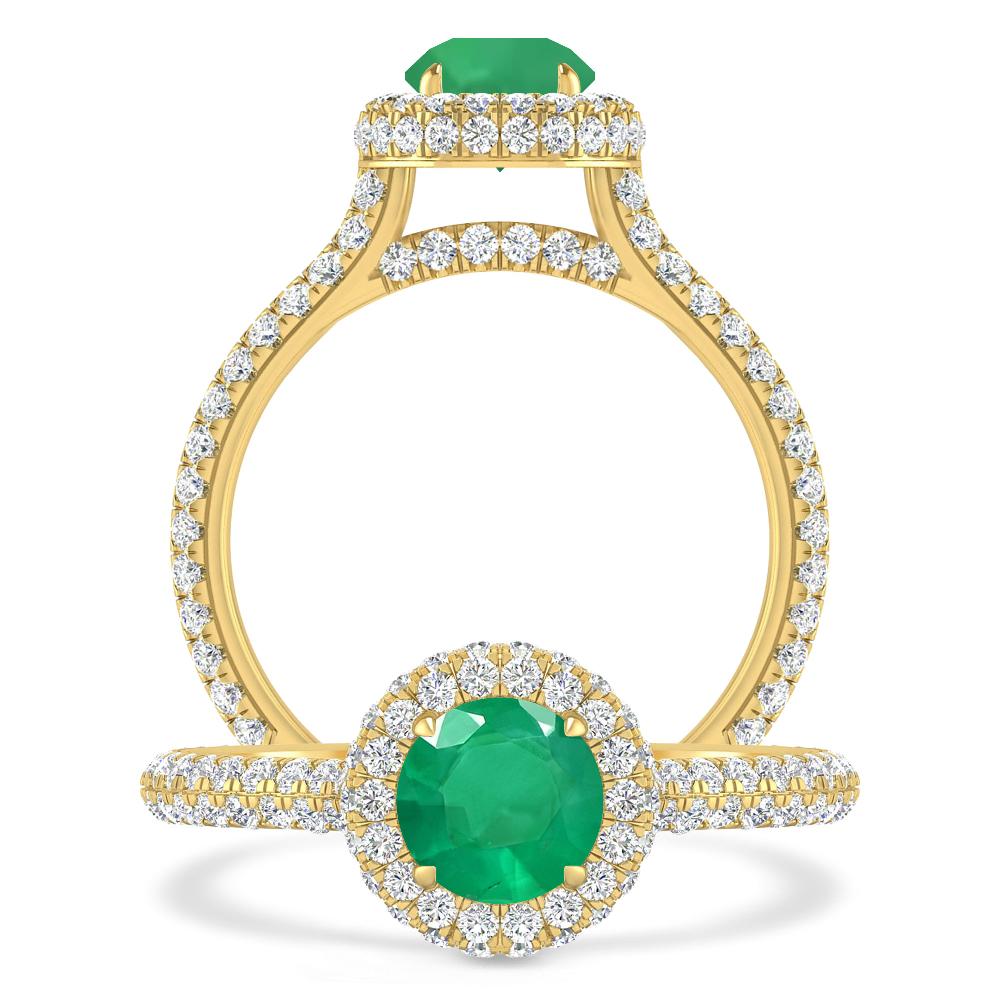 Yellow Gold - Emerald