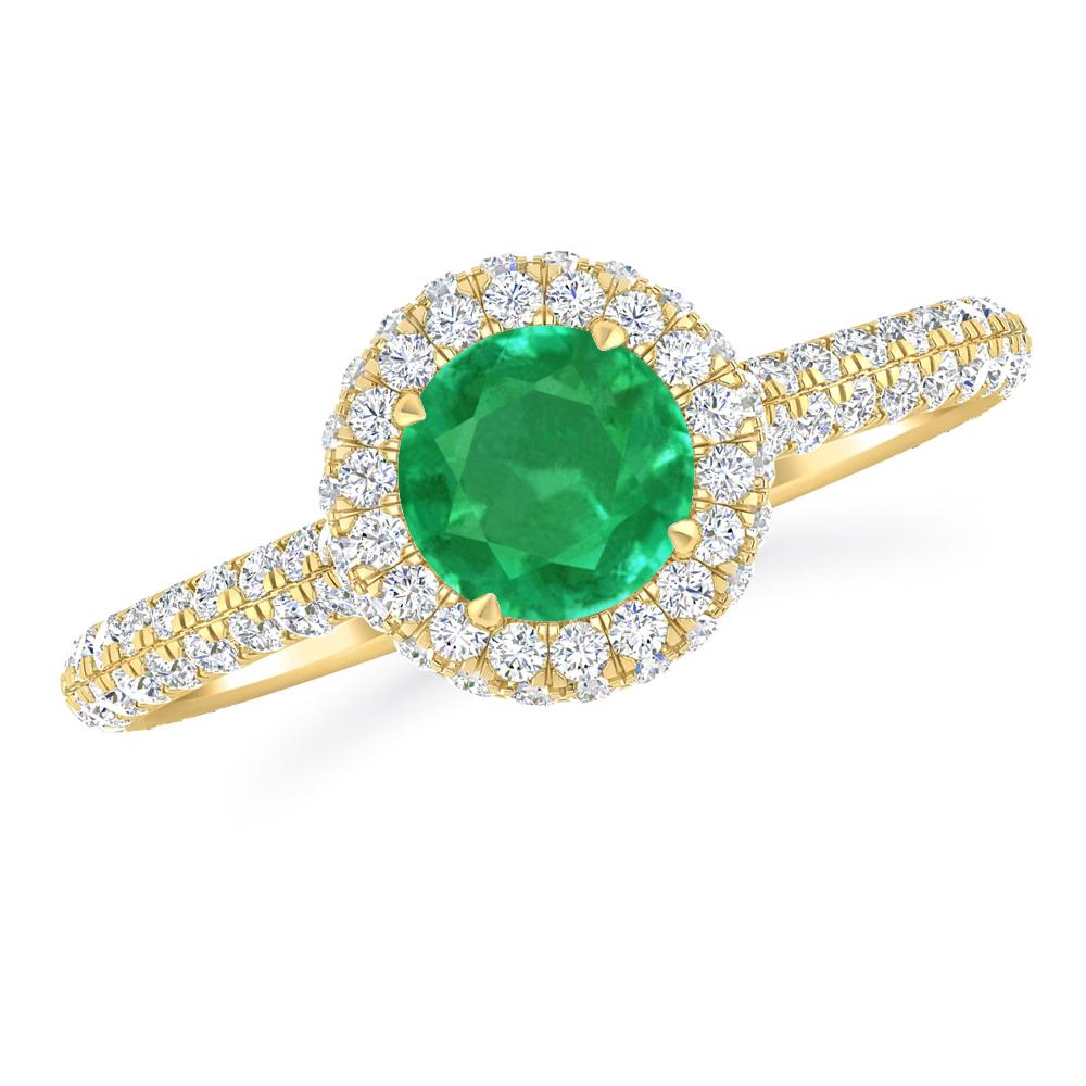 Yellow Gold - Emerald