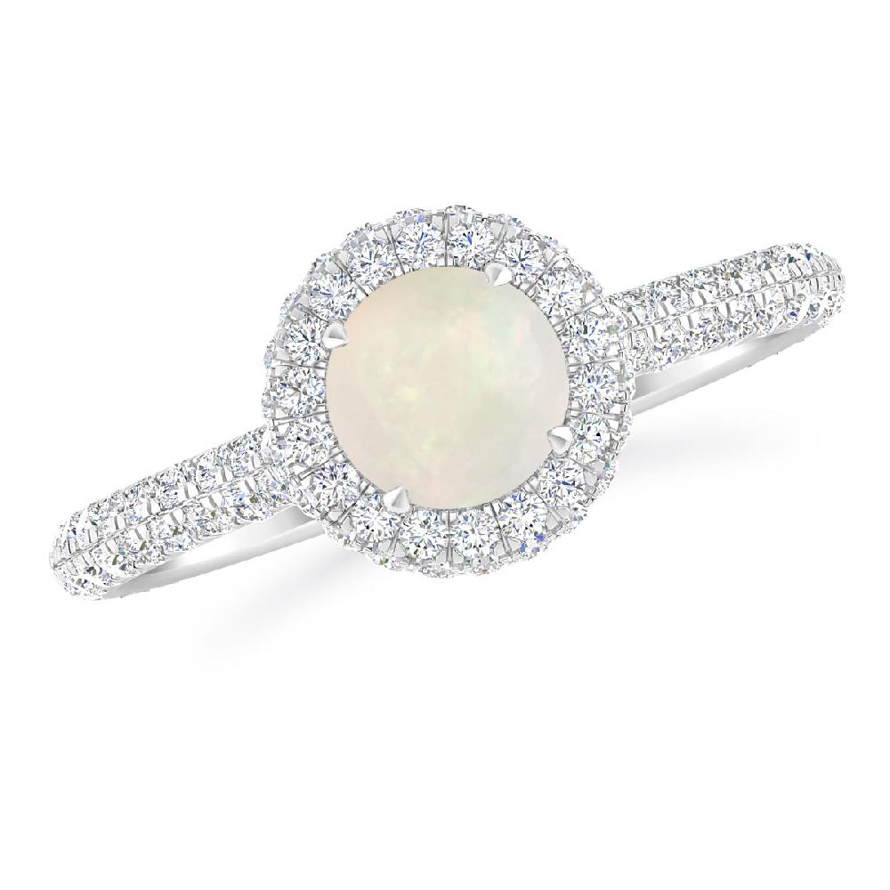 White Gold - Opal