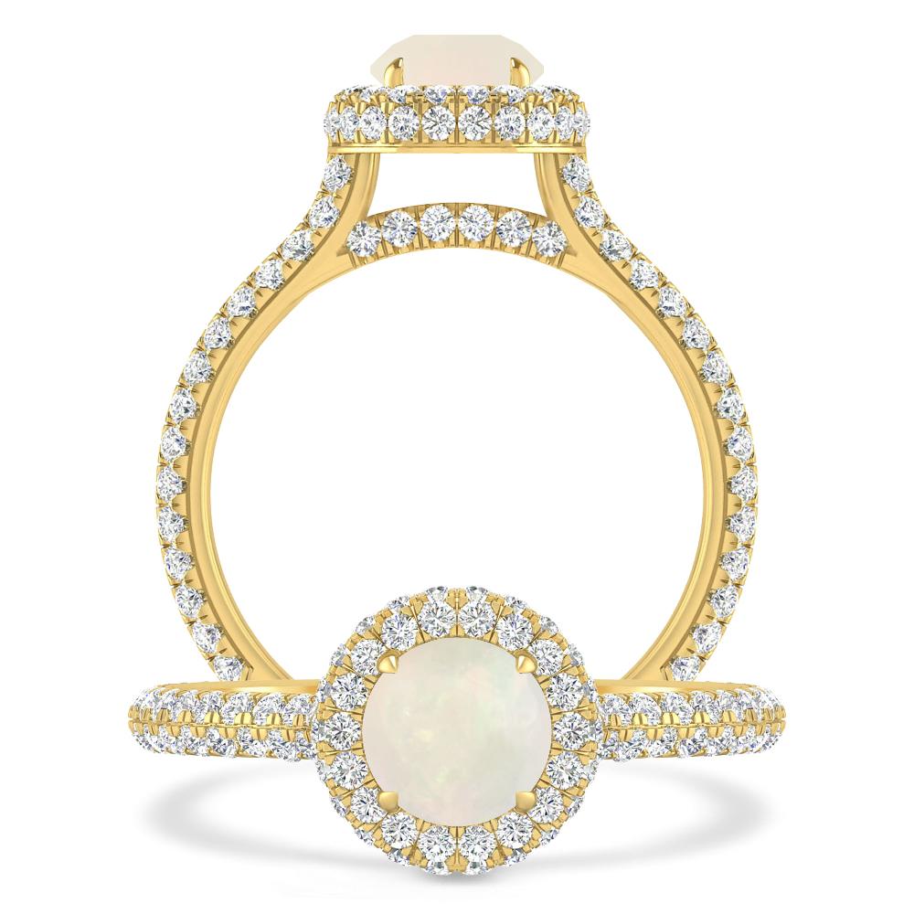 Yellow Gold - Opal