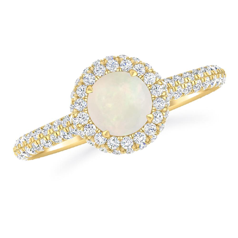 Yellow Gold - Opal