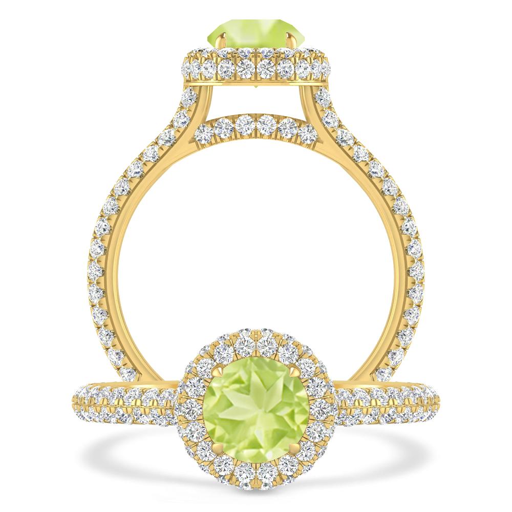 Yellow Gold - Peridot