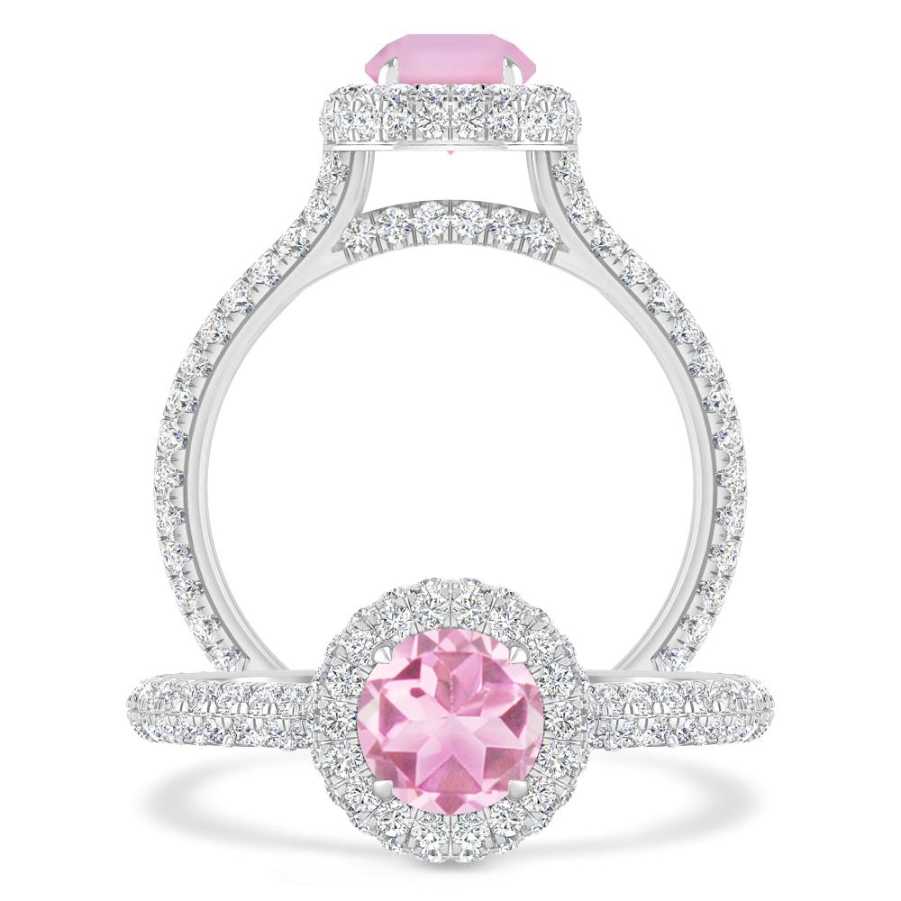 White Gold - Pink Tourmaline