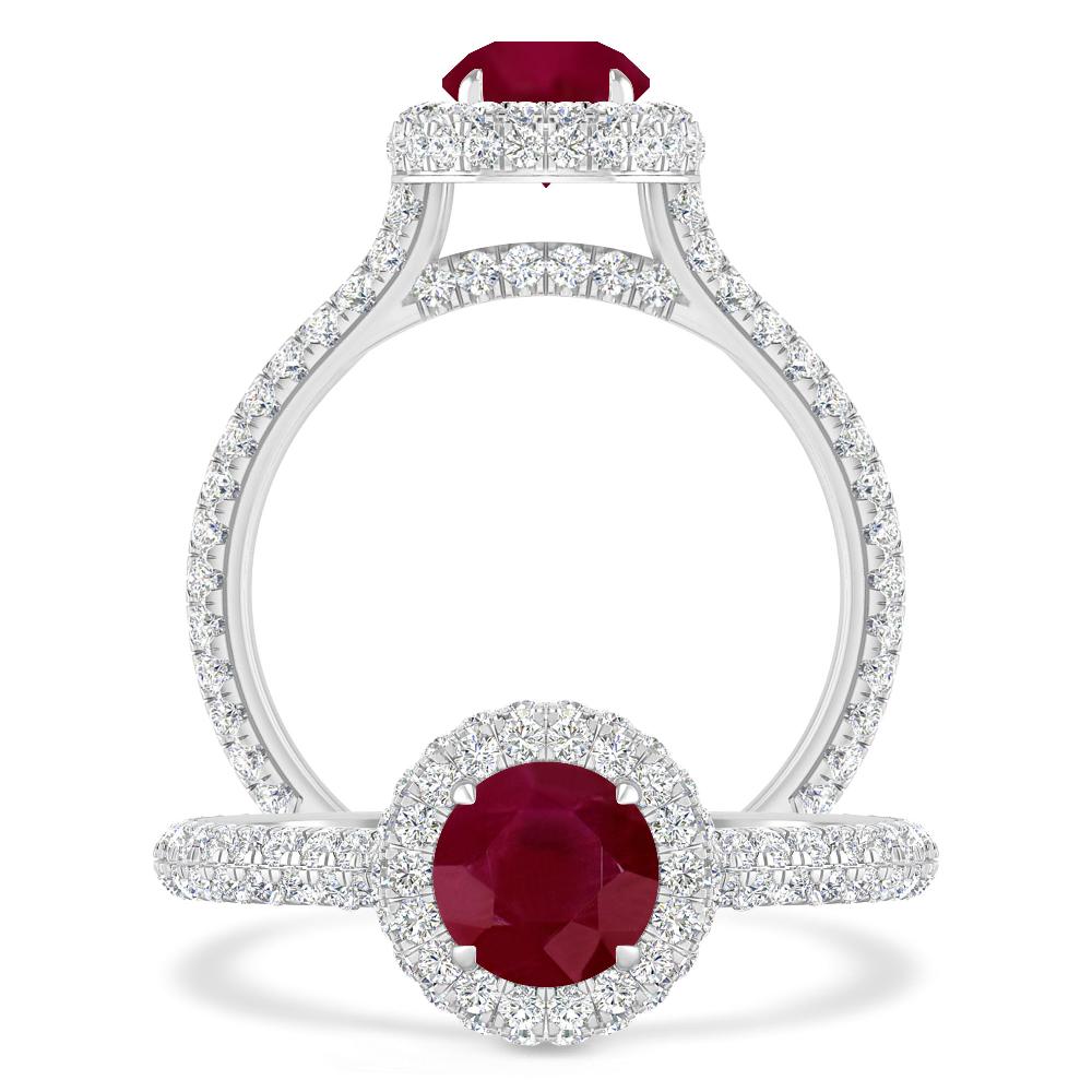 White Gold - Ruby