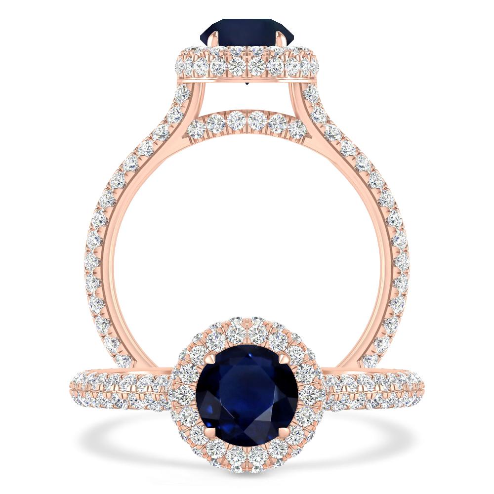 Rose Gold - Sapphire