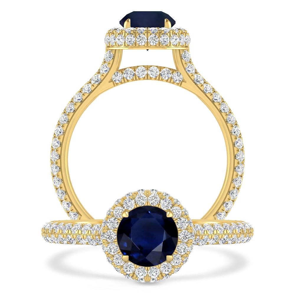Yellow Gold - Sapphire