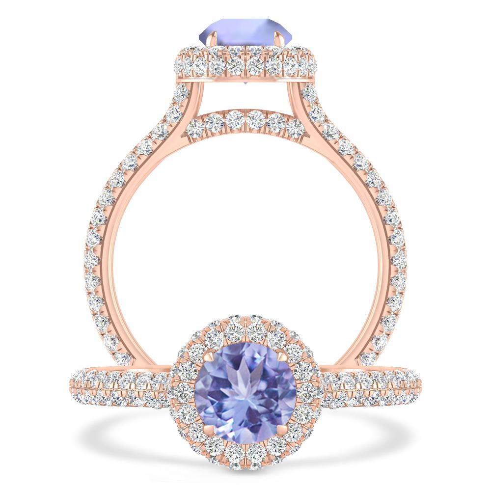 Rose Gold - Tanzanite