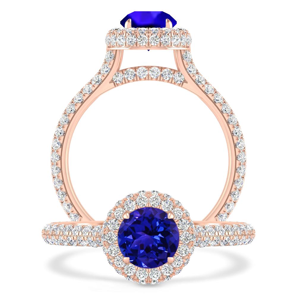 Rose Gold - Tanzanite